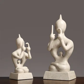 

Creative Resin Bless birds in the heart Ornament Wine TV Cabinet Studio Gifts