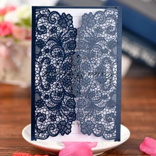 Cards&invitations gorgeous wedding invitations,laser cut paper craft invitation card for Wedding & Engagement Birthday Party 1pcs sample wedding invitations laser cutting invitation card for wedding blank inner sheet hollow birthday invitation