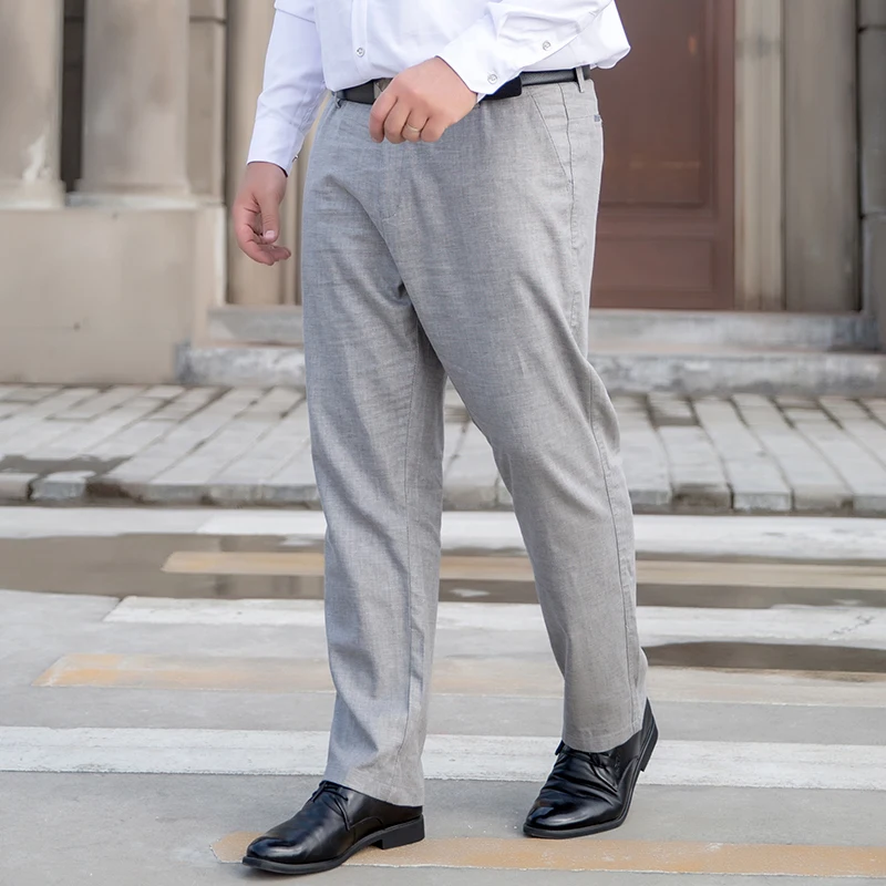 Thin linen trousers men loose large 