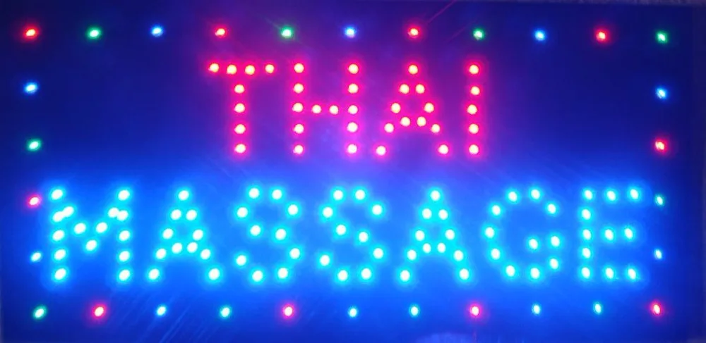 

Thai Massage Nerve Relax Relieve tension Pressure Mental LED Light Sign Indoor Use