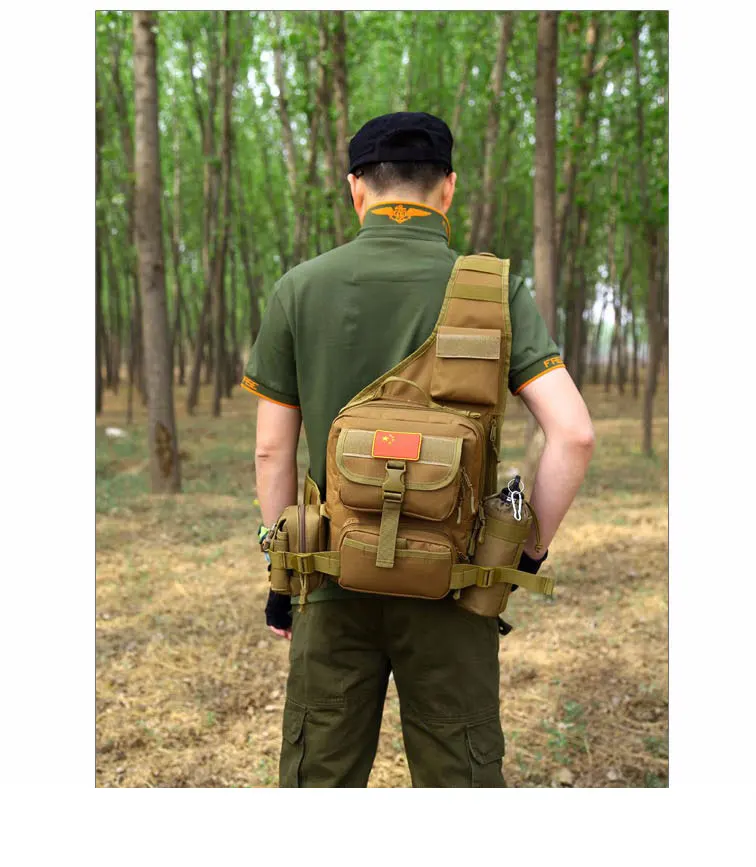 Single Shoulder Army Tactical Backpack Rucksack Military Waterproof Travel Bag  Outdoor Men Women Hiking Camping Hunting Fishing