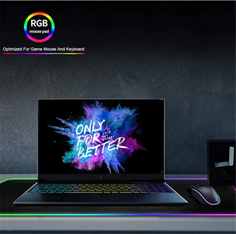 Большой светодиодный RGB коврик для мыши светящийся игровой коврик для мыши цветной Большой светящийся USB светодиодный с расширенной подсветкой Клавиатура PU Нескользящая