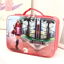 2017 New Cosmetic Bag Lady Travel Organizer Accessory Toiletry Cosmetic Make Up Holder Case Bag Korean Organizer for cosmetics