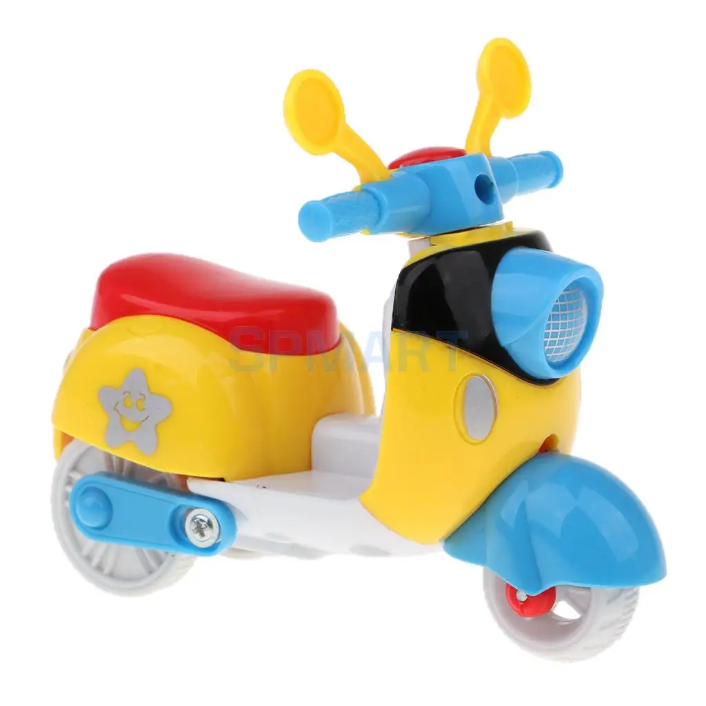 New Colorful Mini Motorcycle Motorbike Scooter For   for Kelly Dolls Accessory Kids Pretend Toys
