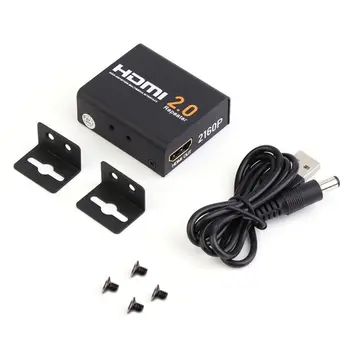 

HDMI 2.0 Splitter Repeater Extender Signal Amplifier Booster Adapter 3D 4Kx2K 1080P 2160P Over Signal HDTV 60m HDCP 2.2 EDID
