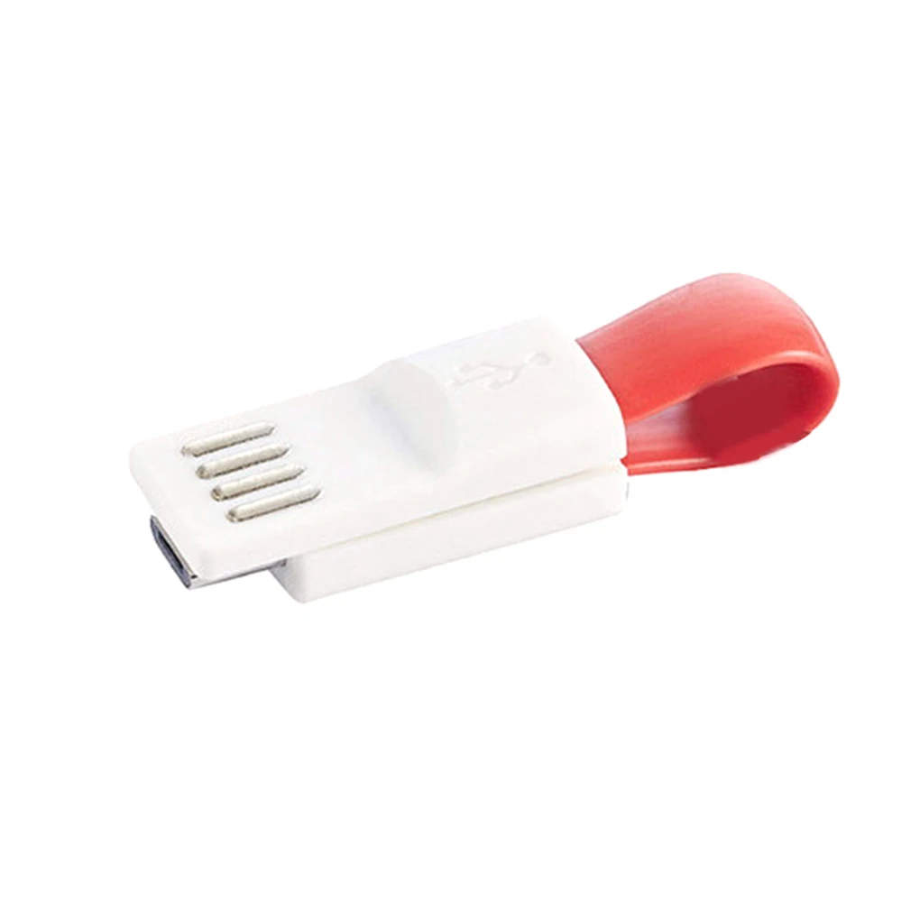 

9cm Mini Magnet Keychain Micro USB Cable Replacement for Samsung/Xiaomi 4X Data Sync Phone Cord Charging Wire