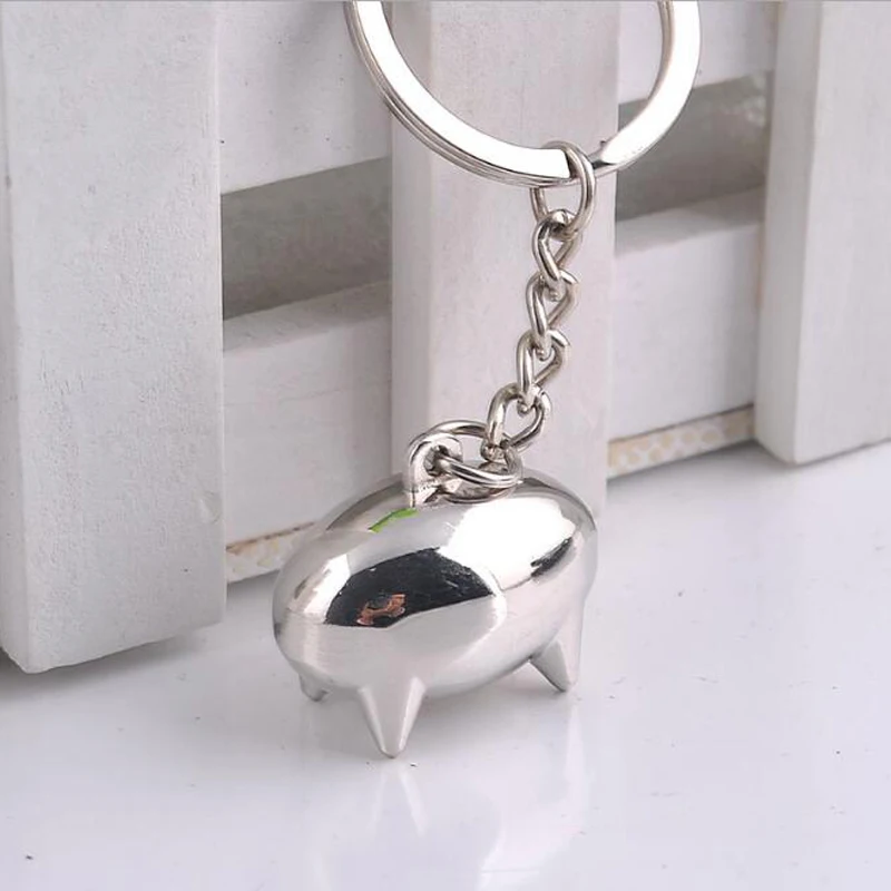 (12 pieces/lot)New Arrival Cartoon Lovely Mini Emma Pig Keychain Keyring Personalized Key Chain Wedding Ideas Gift Free Shipping | Дом и сад