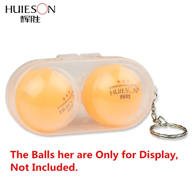 Huieson Pallina Da Ping Pong Contenitore Scatola Di Plastica Dura Caso Scatola Di Immagazzinaggio Con Portachiavi Accessori Di Tennis Da Tavolo Ping