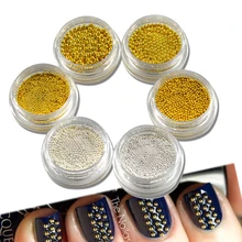 1 шт мини 0,8/1,0/1,5/2,0 лак для ногтей металлические стальные бусины для украшения ногтей 3d УФ-Гель-лак DIY Инструменты для маникюра NJ251