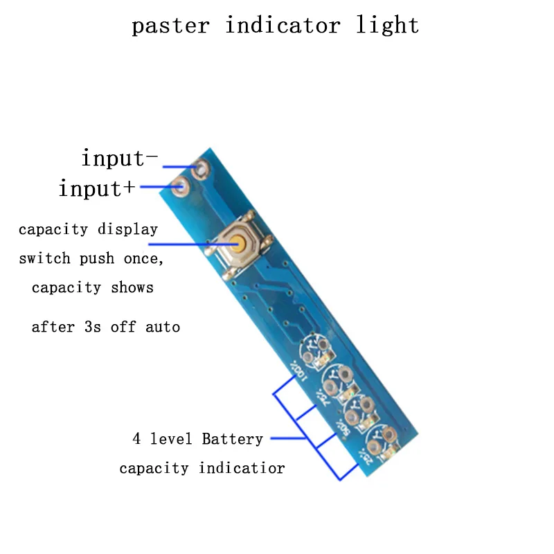 1 S/2 S/3 S/4S литий Батарея Ёмкость индикатор светодиодный Дисплей доска Мощность индикатор уровня заряда для 1/2/3/4 шт. 18650 Литий Батарея "сделай сам"