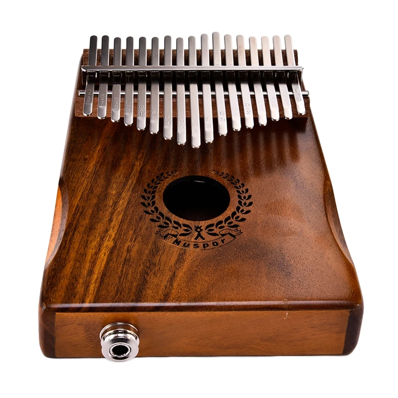 Kalimba 17 Keys Thumb Piano builts-in EVA high-performance protective box, tuning hammer and study instruction