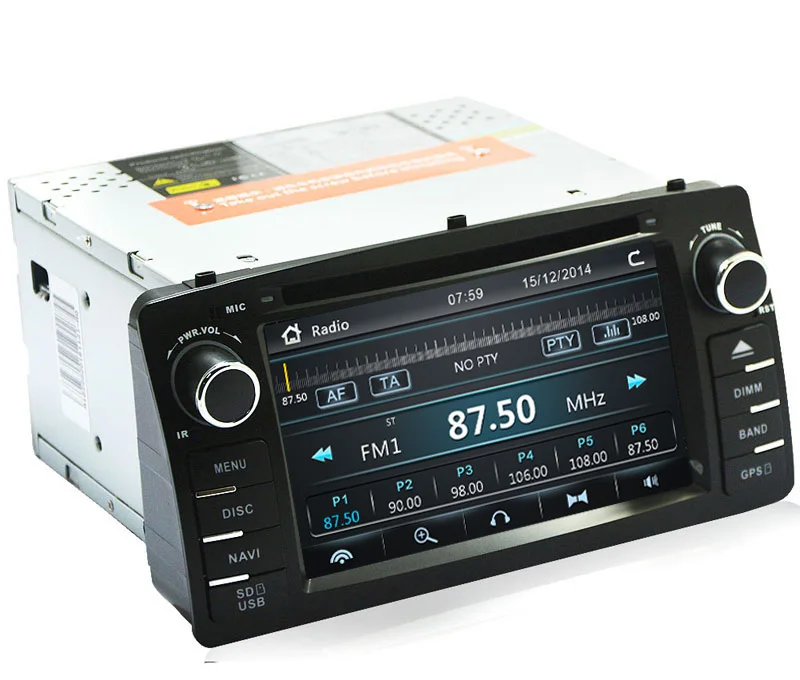 6 2 дюйма HD автомобильный DVD плеер GPS навигация для Toyota Corolla E120 2003 2004 2005 2006 с Bluetooth