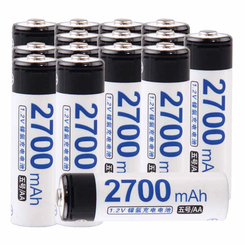 

Lowest price 15 piece AA battery 1.2v batteries rechargeable 2700mAh nimh battery for power tools akkumulator
