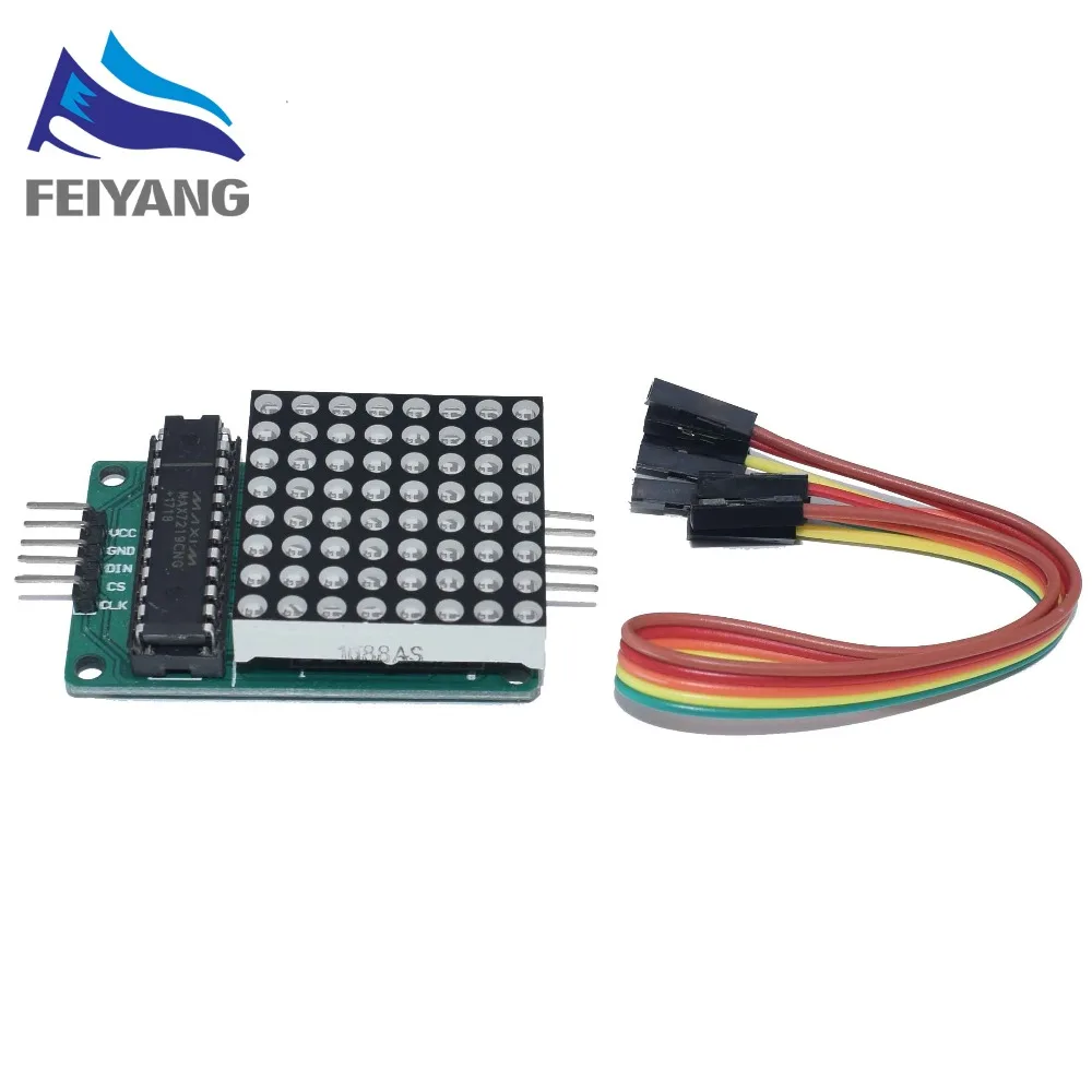 

1PCS SAMIORE ROBOT Dot matrix display module MAX7219 single-chip control module DIY kit