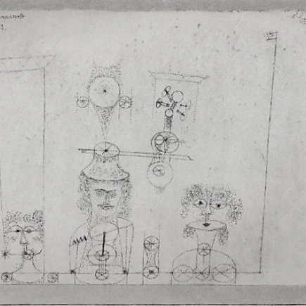 In Memory of an All-Girl Band Poster Print by Paul Klee (German (born Switzerland)  MÃ¼nchenbuchsee 1879  “1940