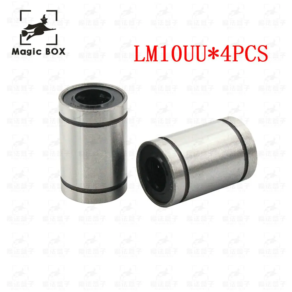 LM UU Linear Motion Bearings 4Pcs/lot 3d printer parts LM10UU Standard