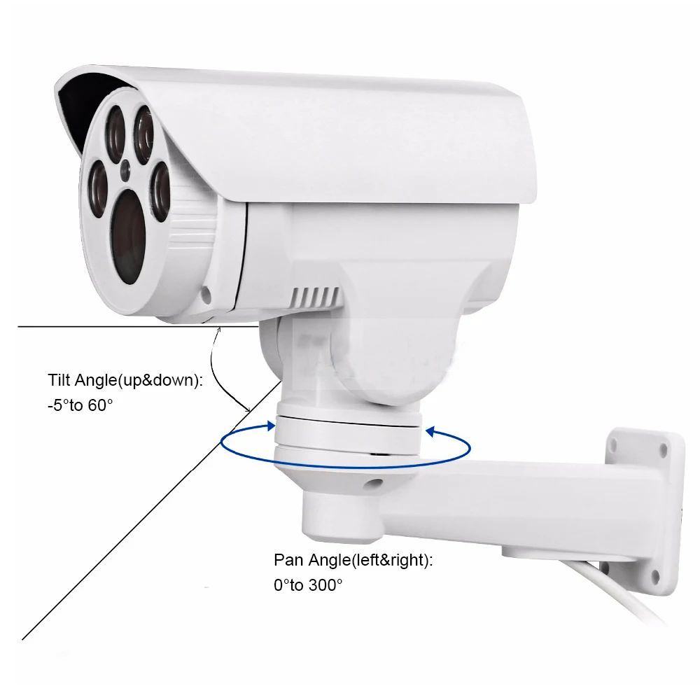 5MP 10X Optical Zoom AHD MINI PTZ Camera 10X CCTV Camera 50M IR Waterproof Security Bullet Camera with RS485 UTC functions