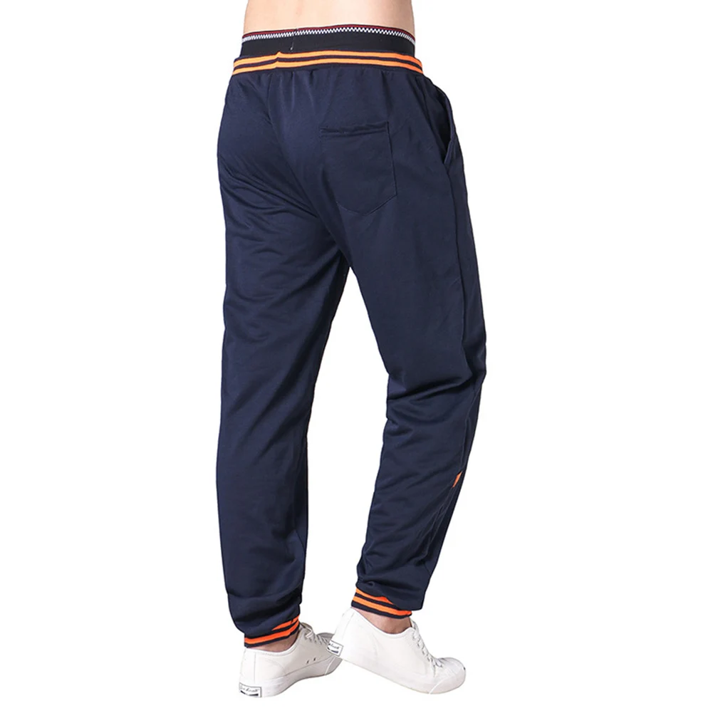 Männer Hip Hop Harem Jogger Hosen Lange Hosen Kordelzug Taille Feste Hosen Jogginghose-MX8