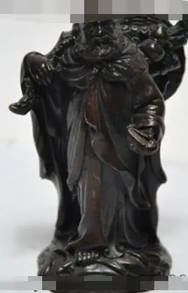 

S5231 chinese buddhism Bronze Arhat Gourd Damo Bodhidharma Dharma Buddha statue