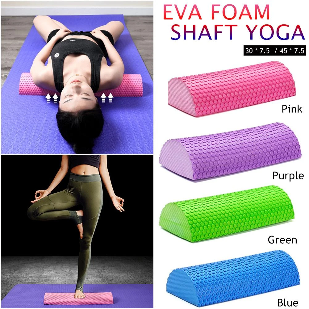 Half Round EVA Massage Foam Roller Yoga Pilates Fitness Equipment Balance Pad... Half Round EVA Massage Foam Roller Yoga Pilates Fitness Equipment Balance Pad...
