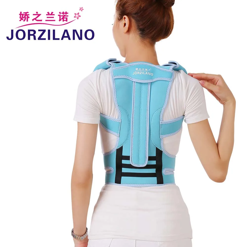 

JORZILANO Professional Adjustable Alloy Back Posture Brace Corrector Lumbar Brace Spine Support Band Belt Hunchback Correct
