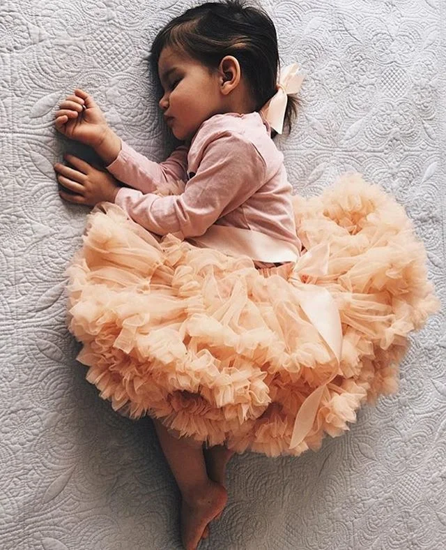 Пышная юбка-пачка принцессы для маленьких девочек вечерние одноцветные юбки с бантом для танцев