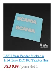 LESU крыло наклейка для 1/14 Tmy DIY RC тягач K019-6 TH04827