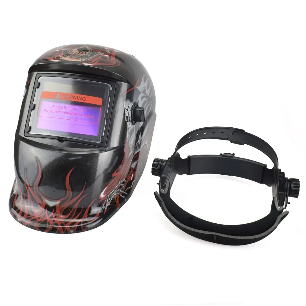 NEWACALOX Tiger Солнечная Авто Затемнение MIG MMA Сварочная маска сварочный шлем Сварка/измельчение/УФ/ИК сохранение для сварочного аппарата