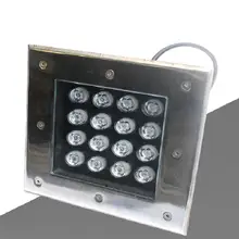 16 Вт квадратный AC85V до 265 в светодиодный утопленный светильник Открытый водонепроницаемый светодиодный подземный свет RGB Красный Зеленый Синий светодиодный фонарь 8 шт./партия