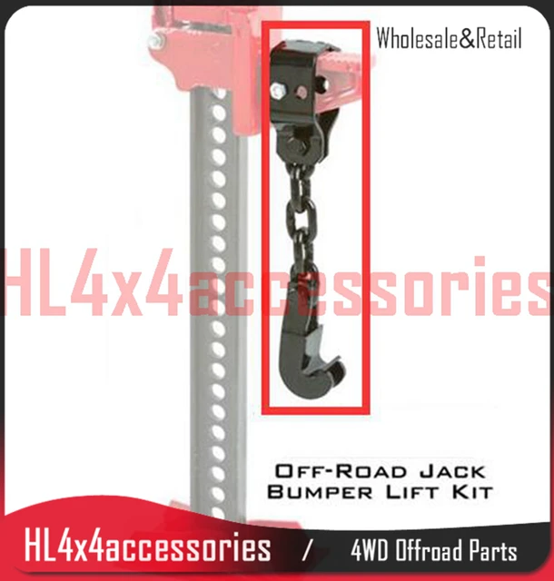 bumper lift 4x4 use with hi lift jack for curved bumpers, bull bar farm