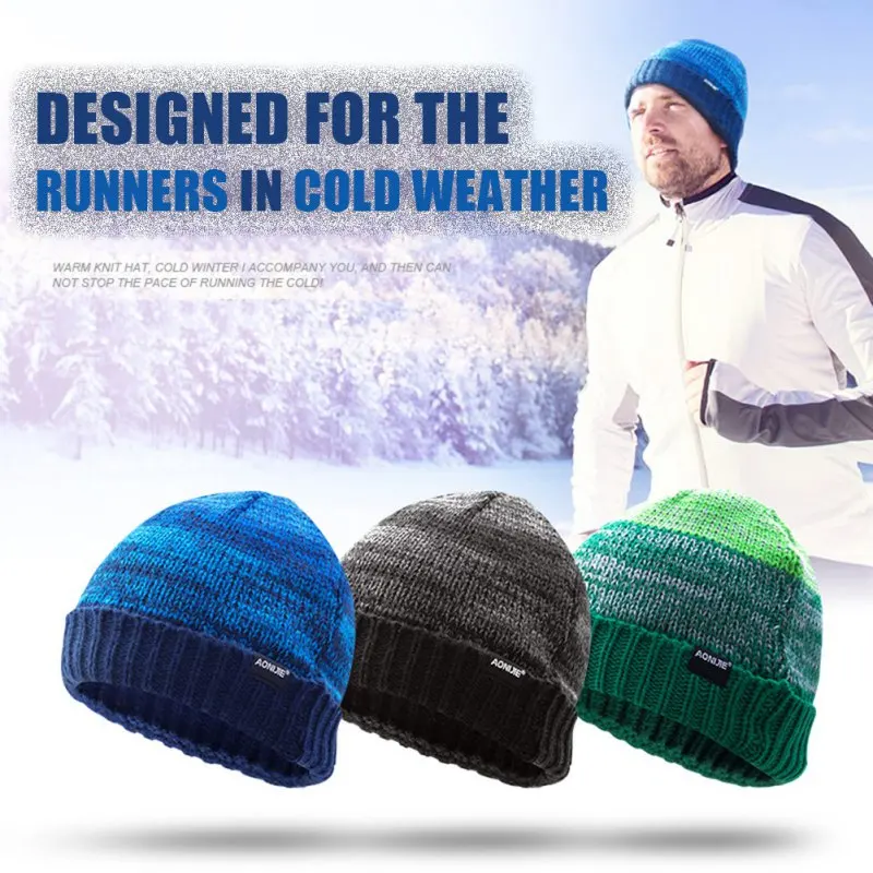Winter Outdoor Sport Cap Running Hiking Bicycling Warmer Knit Woolen