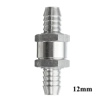 

6/8/10/12mm Aluminium Chrome Alloy Fuel Non Return Check Valve One Way Petrol For Diesel