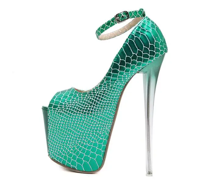 2018 Summer Super High with 20cm 22cm Sexy Nightclub Fish mouth 16cm Shoes
