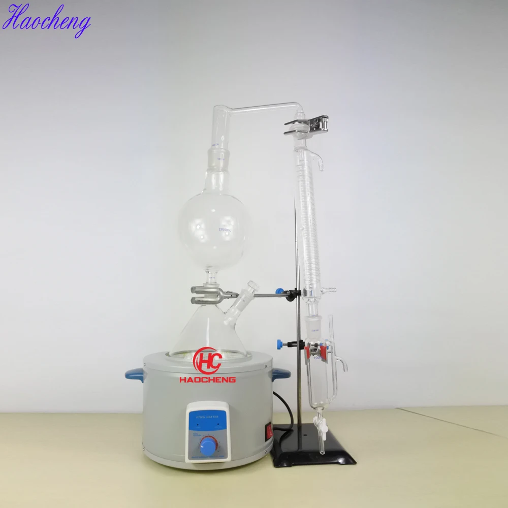 Free shipping, 500ML/ 1000ML/ 2000ML Essential oil steam distillation