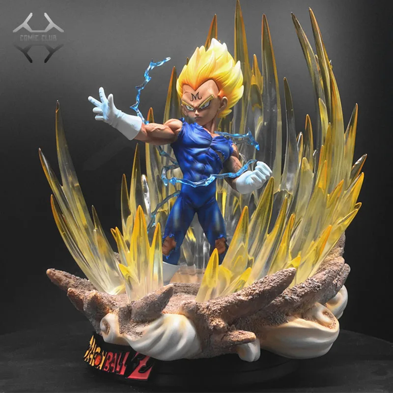 

COMIC CLUB IN-STOCK Dragon Ball Z 24cm KP sd evil vegeta gk resin figure toy contain led light for Collection