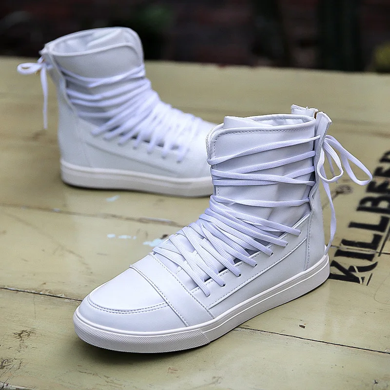 white high top mens shoes