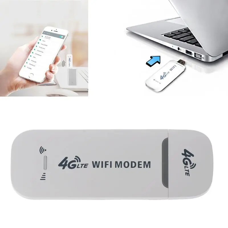 

4G LTE USB Modem Network Adapter With WiFi Hotspot SIM Card 4G Wireless Router For Win XP Vista 7/10 Mac 10.4 IOS