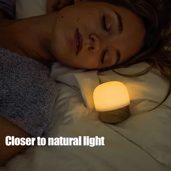 

Small Mushroom Log Baby Sleep Night Light LED USB Mini Warm Light ALI88
