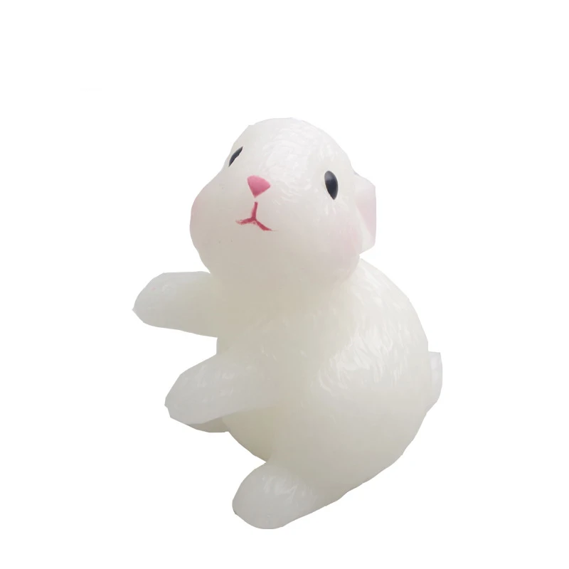 Buy New big size 3D cute rabbit soap mold silicone