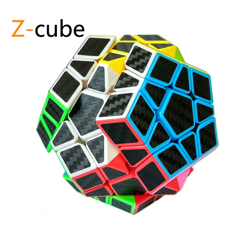 Z-cube 7 видов углеродного волокна наклейка быстрые магические кубики головоломка игрушка Дети подарок игрушка молодежь взрослый инструкция - Цвет: 06 Five  square