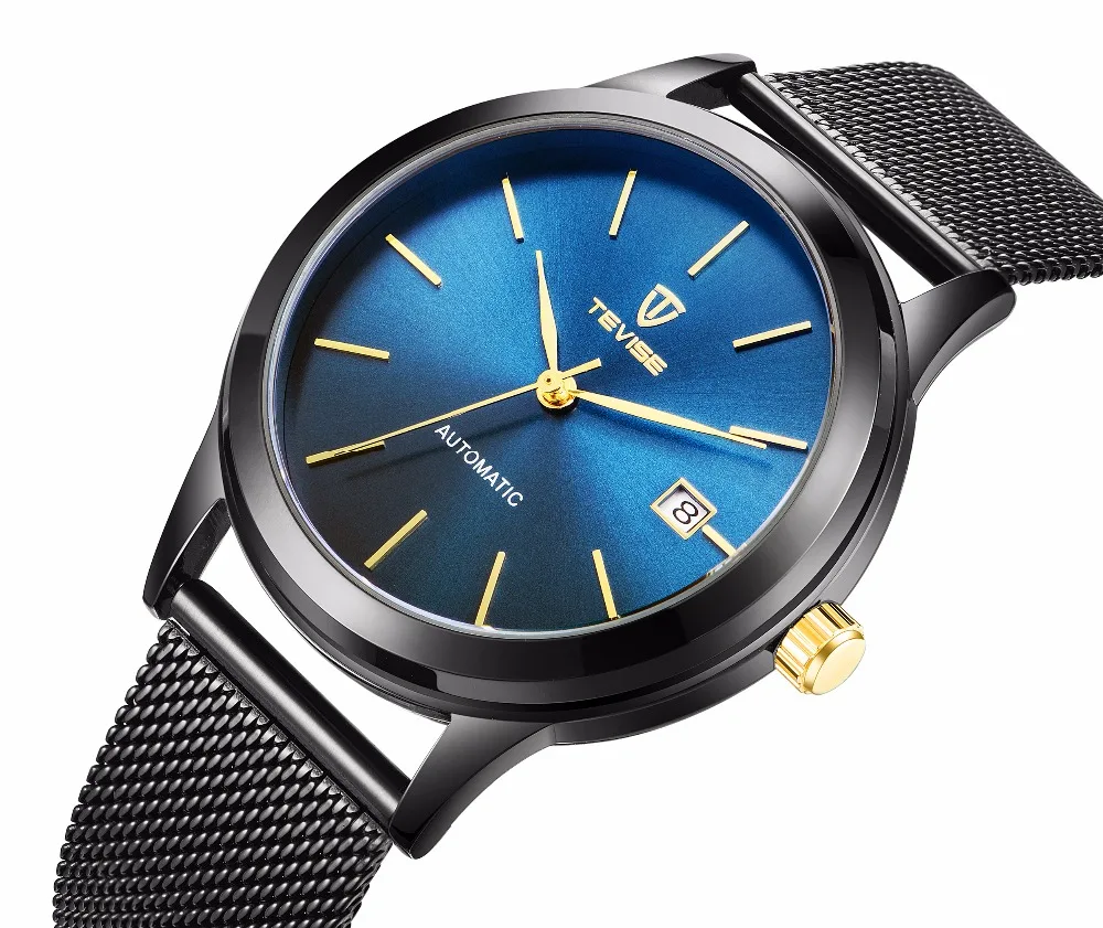 

TEVISE Mens Watches Top Brand Luxury Automatic Mechanical Watch Sapphire Luminous relogio masculino 2018