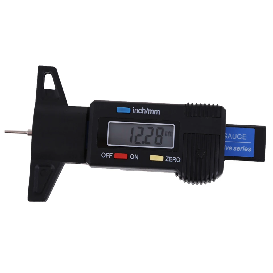 New Digital Car Gauge Tread Brake Pad Gauge Depth Tester Guage with