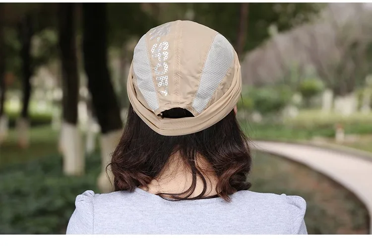 It can be folded ! ladies summer hats sun visors for women sun visor hat for men visor cap sun hat with neck protection sun visor hat for men (15)