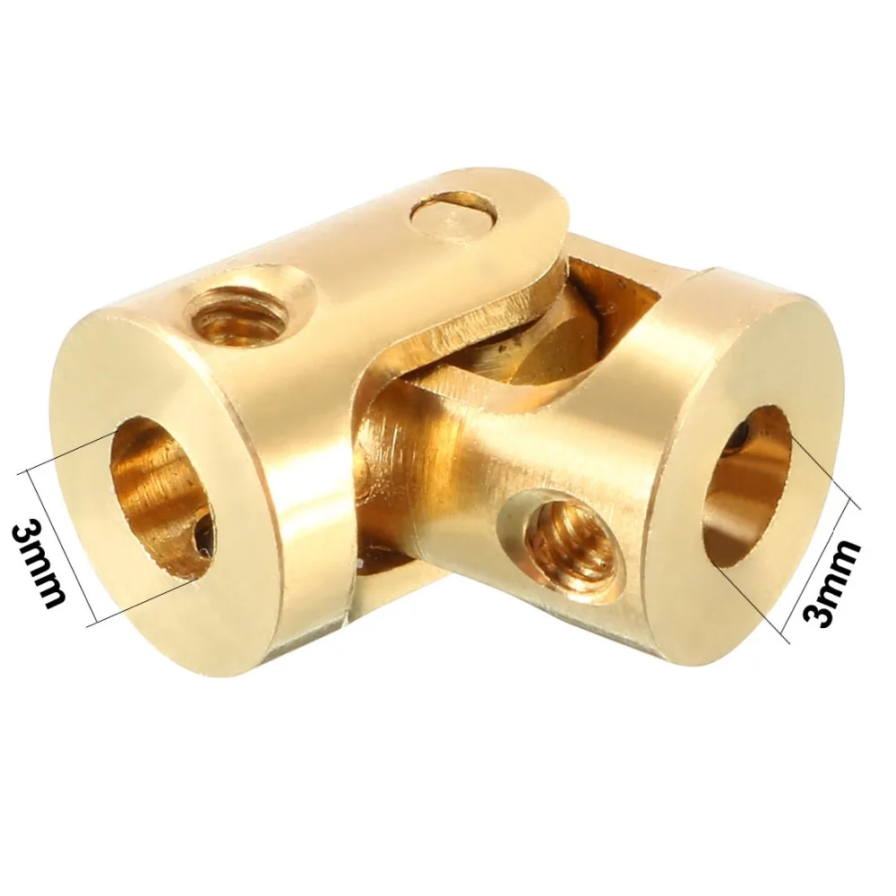 Uxcell New High Quality Universal Joint 3 3mm Bore M2 Thread Shaft
