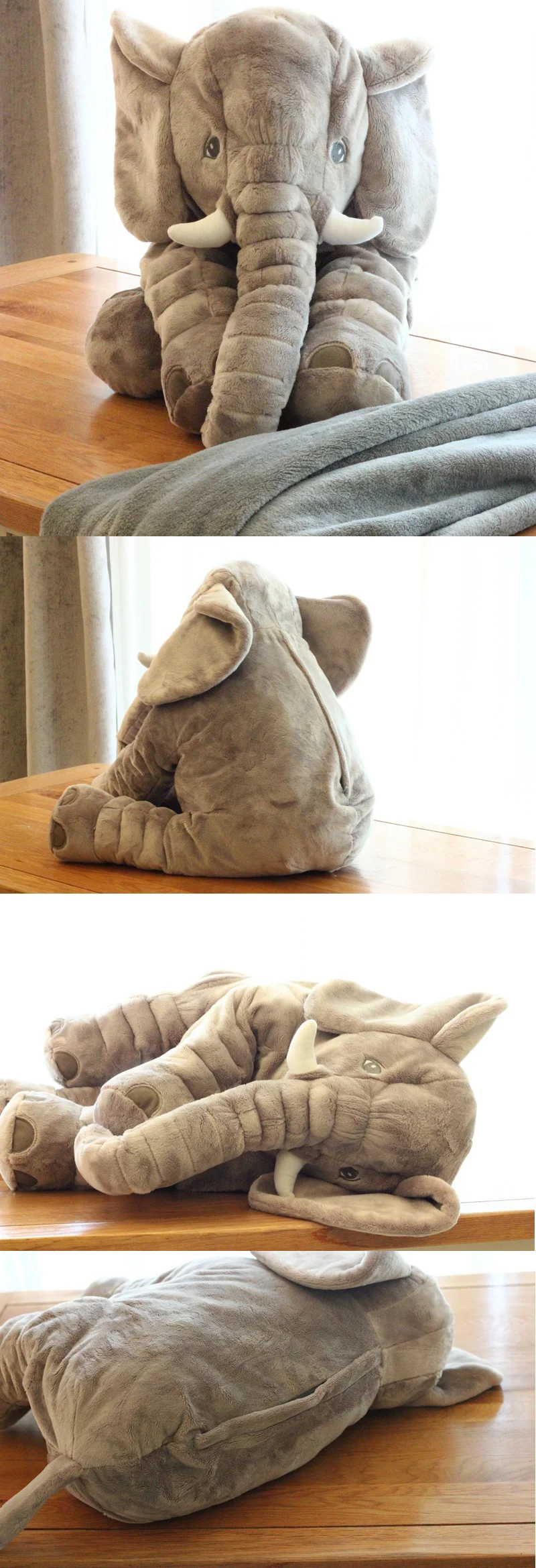 40 см/60 см плюшевая подушка слон Красивая мягконабивная игрушка слон кукла детская спальная игрушка для сна слон кукла gxmr-2