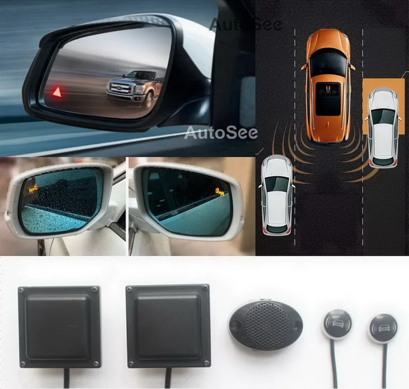 for Ford Focus Mondeo EcoSport Kuga Escort Edge BSD BSM blind spot detection system BSA Radar Sensor LCA Mirror light alarm