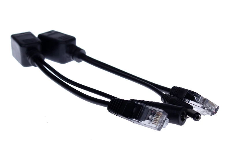 2 пары/Лот PoE сплиттер и инжектор кабель комплект PoE адаптер Пассивный кабель сплиттер мощность по Ethernet для ip-камеры