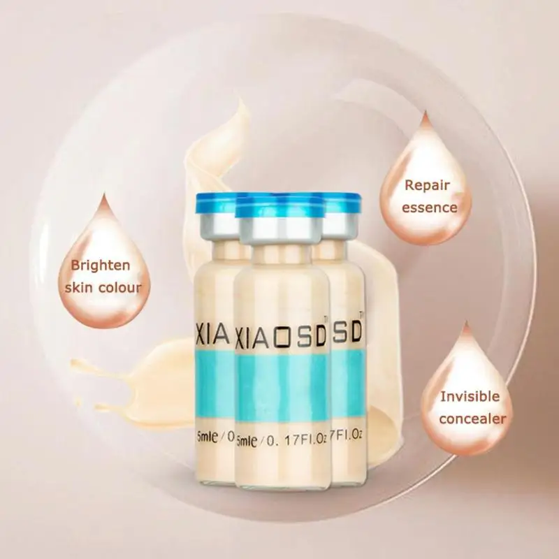 

10pcs/set 5ml Makeup Foundation Skin Microneedle instrument Cream Brightening Serum Natural Skin Whitening Concealer Make Up