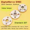 Servo brazo de Metal de 5x25T para MG995 MG996 RC, brazo de Robot de control remoto, disco redondo de 20mm de diámetro, Servo de 25 ejes ► Foto 1/4
