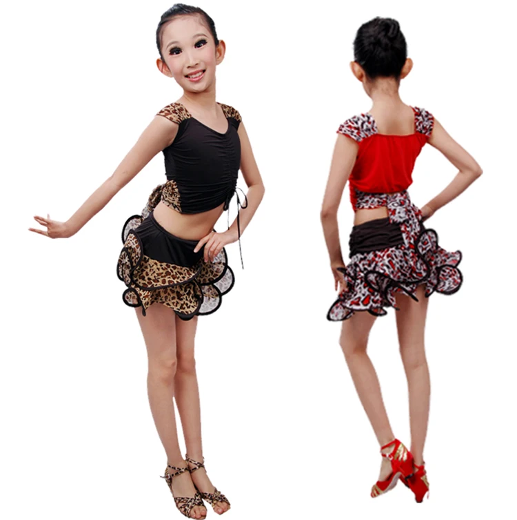 Free Shipping New 2016 Arrival Special Girl Kid Latin Dance Dress